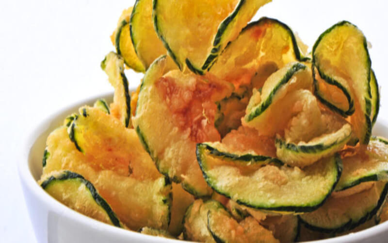 Chips de courgettes bien croustillantes un délice