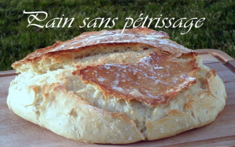 PAIN INRATABLE SANS PETRISSAGE CUISSON COCOTTE