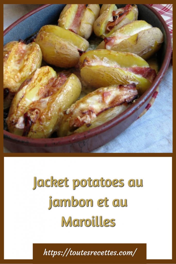 Comment préparer les Jacket potatoes au jambon et au Maroilles